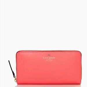 Kate Spade Mikas Pond Lacey wallet Coral Salmon
